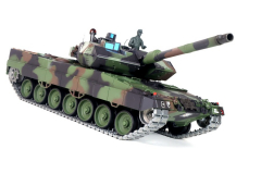 RC Panzer German Leopard 2A6 Heng Long 1:16 mit R&S, Stahlgetriebe und Metallketten V7.0 - Upg-A