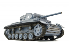 RC Panzer Kampfwagen III 1:16 Heng Long -Rauch&Sound - mit Stahlgetriebe und 2,4Ghz Fernsteuerung - V7.0 - Pro